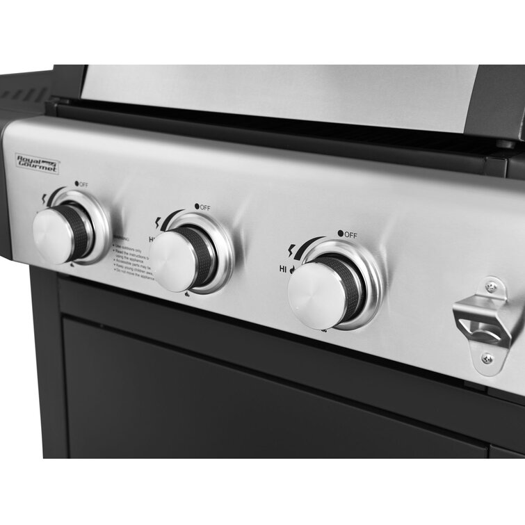 Royal Gourmet 3 - Burner 25500 BTU Gas Grill