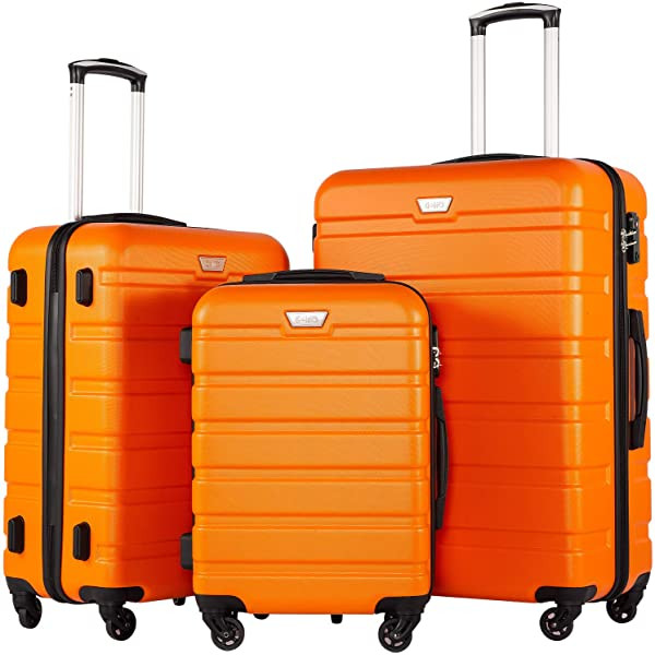 COOLIFE Luggage 3 Piece Set Suitcase Spinner Hardshell Lightweight TSA