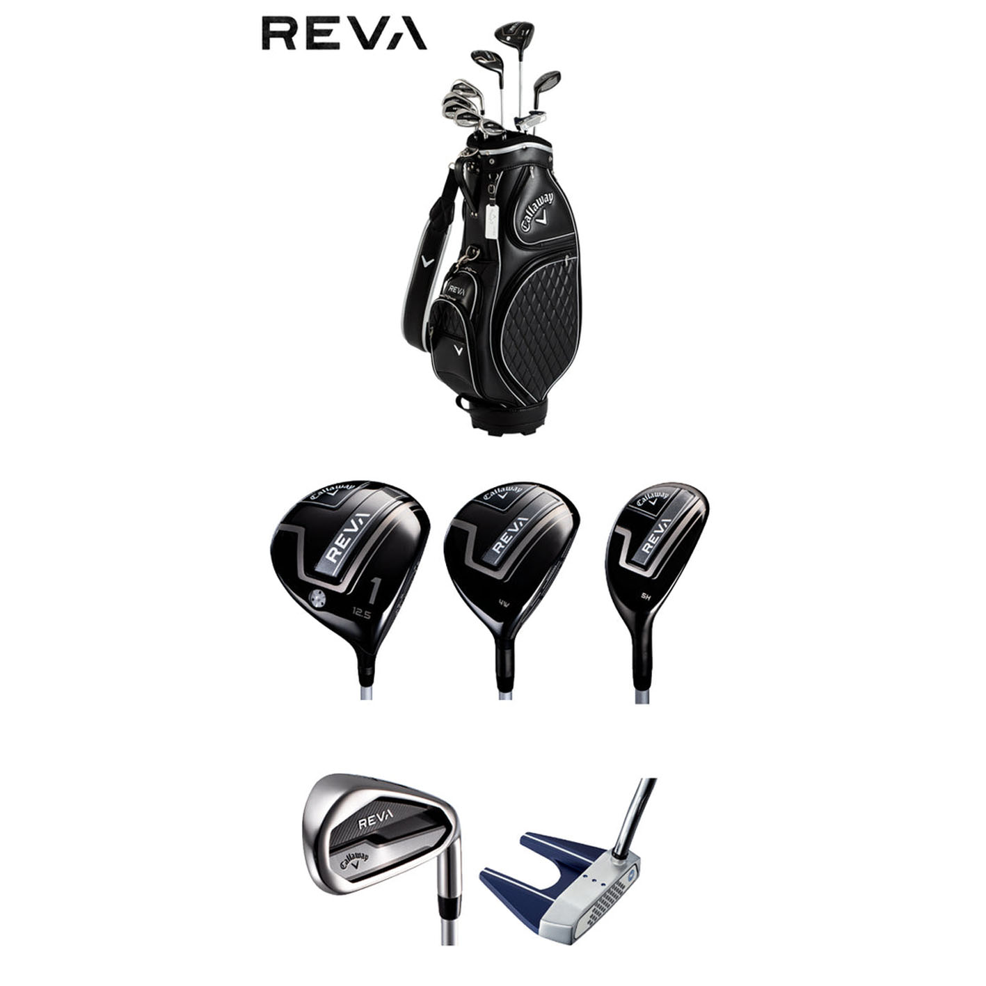 CALLAWAY REVA BLACK WOMEN'S PACKAGE SET (10PC)
