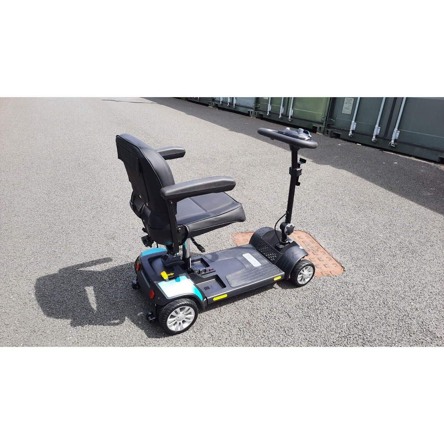 Roma Dallas Mobility Scooter NEVER USED Aqua Blue Portable Folding with Battery