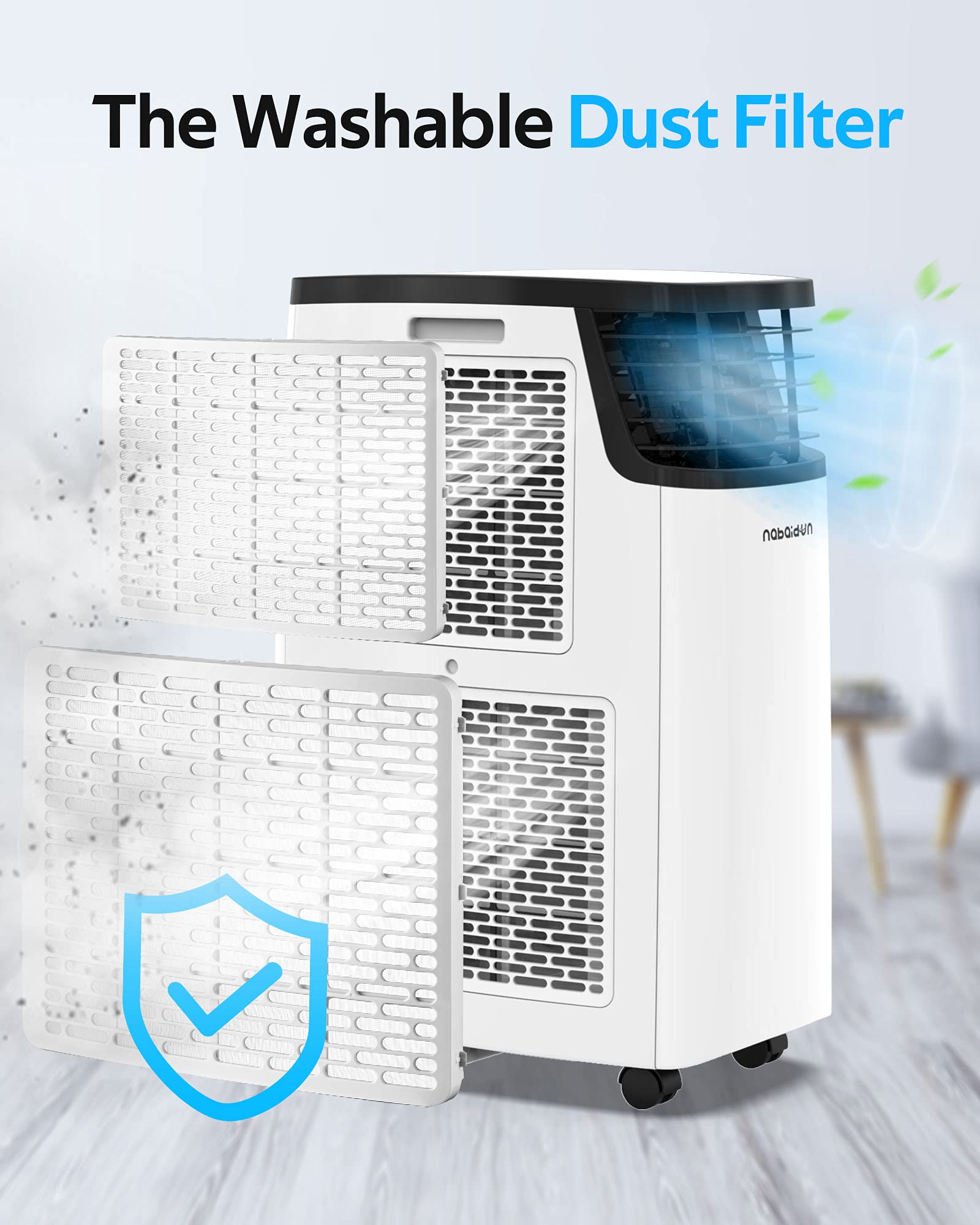 Portable Air Conditioner-14000BTU Portable AC Unit 500 Sqft AC Window Unit, Dehumidifier, with Remote Control Timer Wheels Auto Defrost, for Small Room Home Bedroom Living Rooms