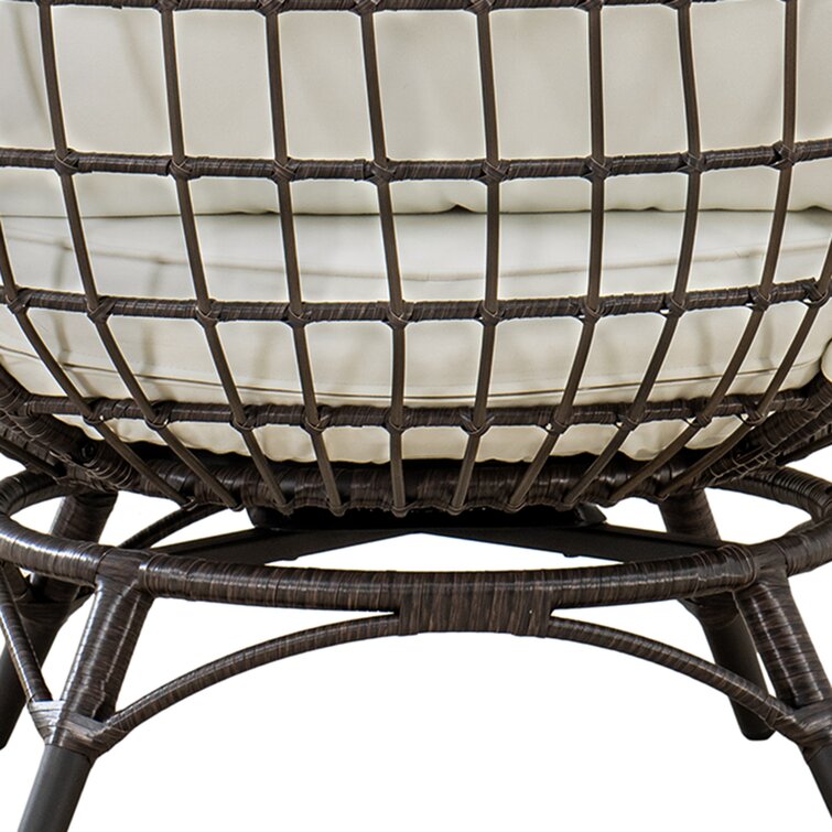 Swivel Patio Chair with Cushions