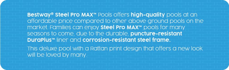 Bestway Pool, Power Steel Pool, Above Ground Pool, Swimming Pool, Framed Pool, Garden Pool