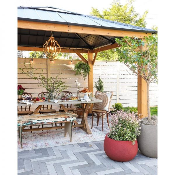 Solid Wood Patio Gazebo