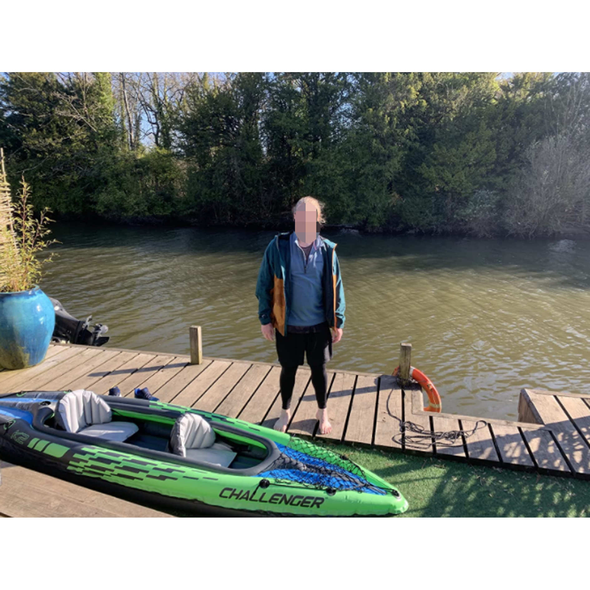 Intex Challenger Kayak Inflatable Set with Aluminum Oars