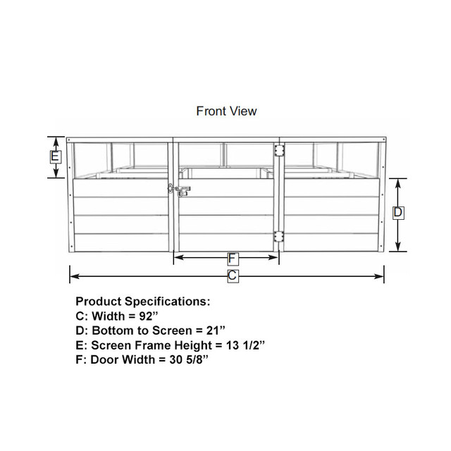 Cedar Complete Raised Garden Bed Kit with Greenhouse Cover 8' x 8'