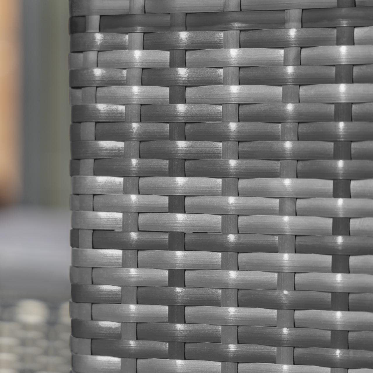 Harrier Rattan Corner Dining Table - 2x Colours: Grey or Black & Grey | 9 Seater Outdoor Corner Sofa - Premium Rattan Garden Furniture Set | Outdoor Sofa + Table (With Cover, Grey)