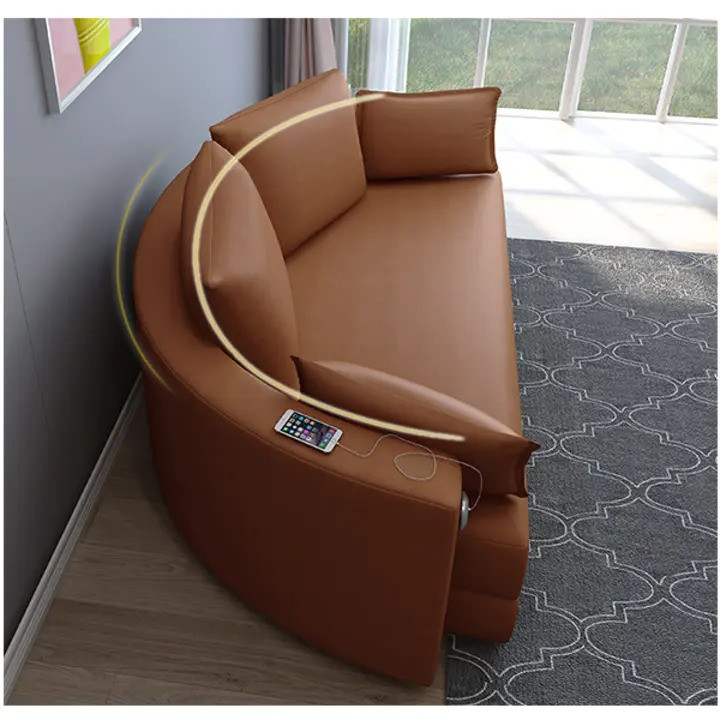 Round sofa bed folding dual-purpose multifunctional sofa
