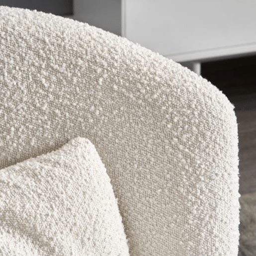 Amber Bouclé swivel chair