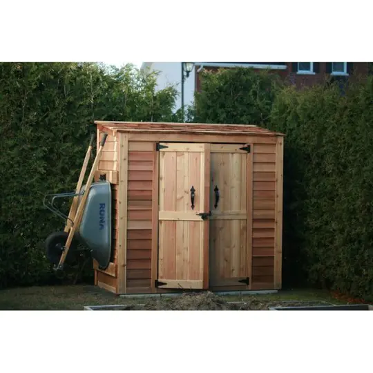 Grand Garden Chalet 6 ft. W x 3 ft. D Solid Wood Tool Shed