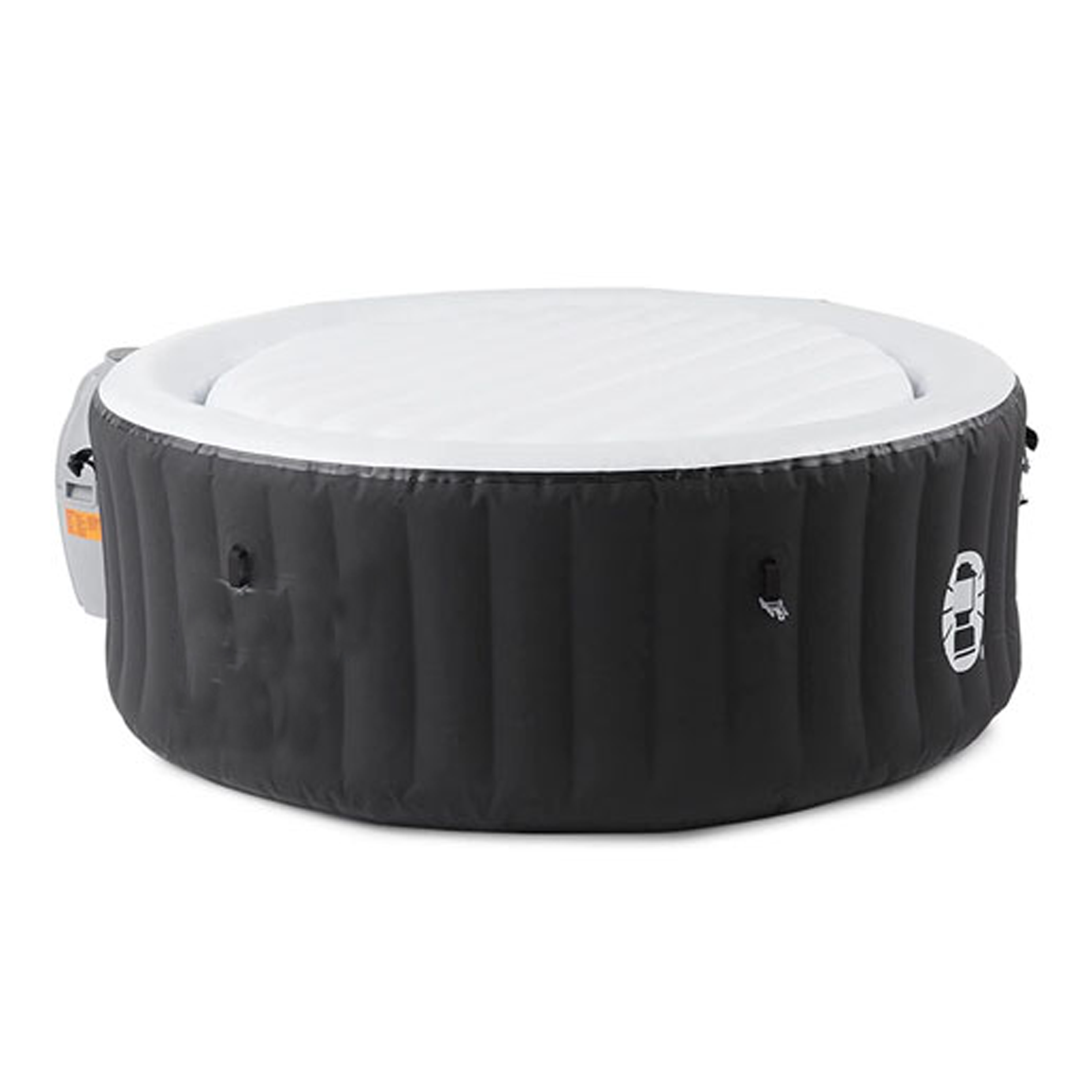 Outdoor portable inflatable hot tub spa for 4 persons with 120 nozzles, pumps, 2 filter elements and bathtub cover