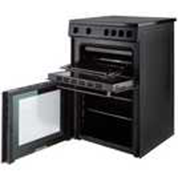60cm Twin Cavity Electric Cooker - Black