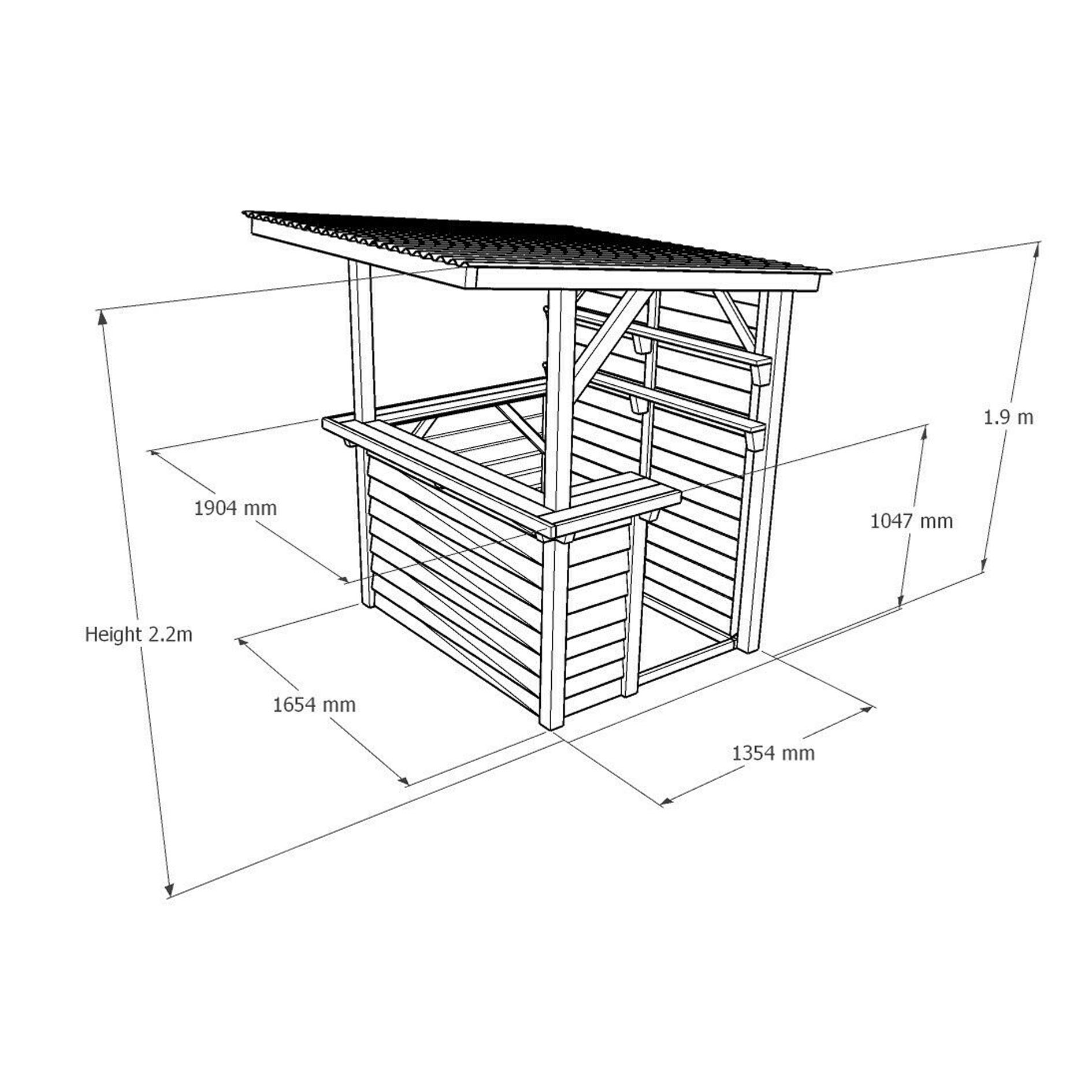 Garden Bar - Outdoor Home Wooden Bar Kit