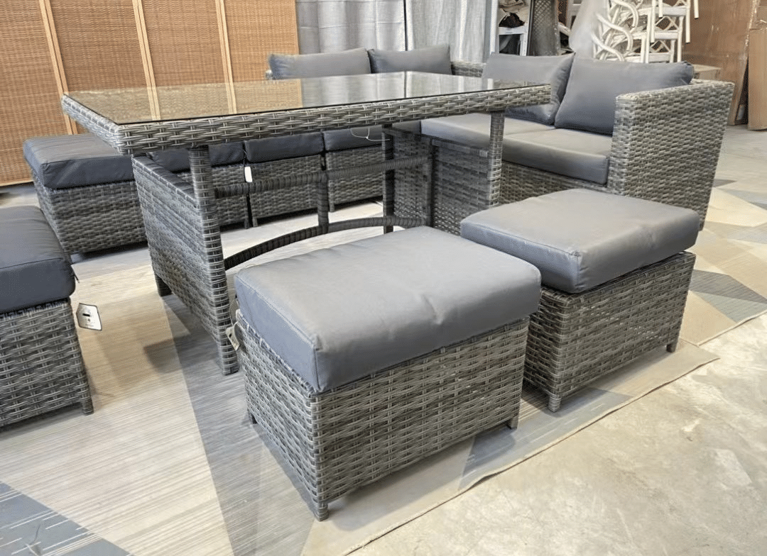 A brand new set of outdoor pe rattan modular sofa