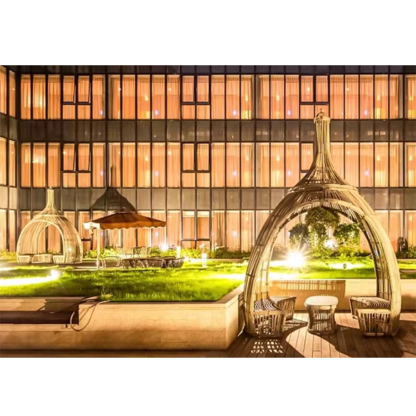 OUTDOOR PATIO BALCONY RATTAN LEISURE GAZEBO CHAIR