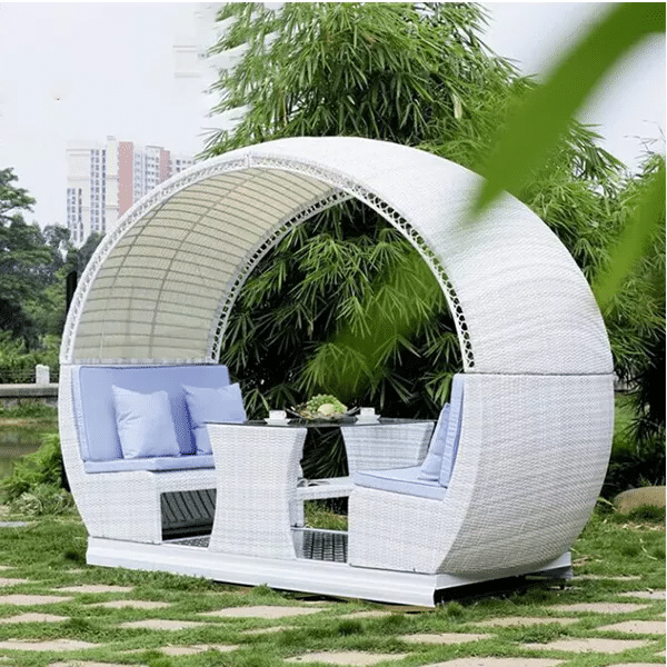 RATTAN SOFA CREATIVE TABLE AND CHAIR LEISURE COURTYARD TERRACE OUTDOOR RATTAN CHAIR SOFA SET
