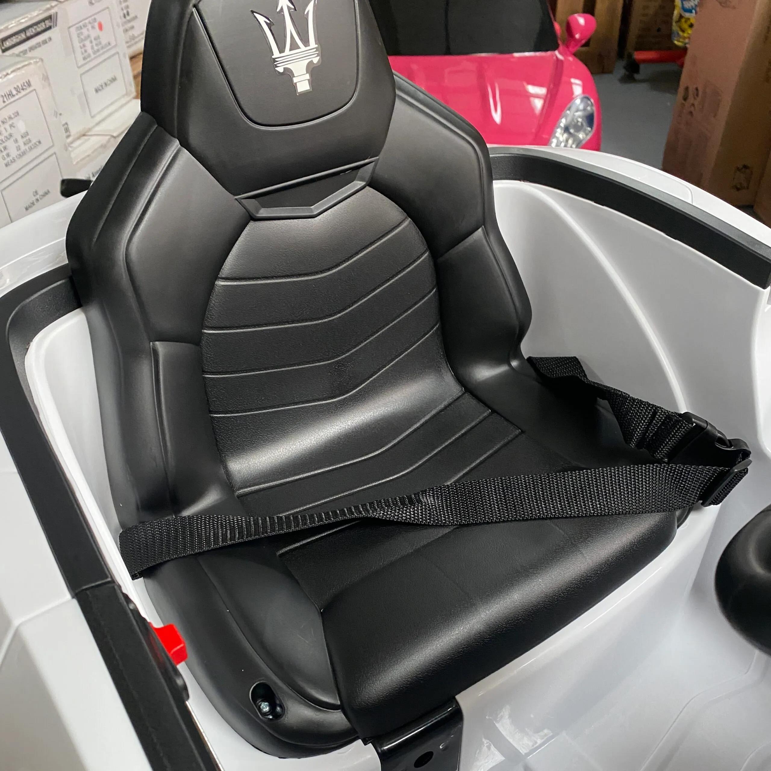 Maserati Gran Cabrio Kids 12v Electric Ride On Car in WHITE