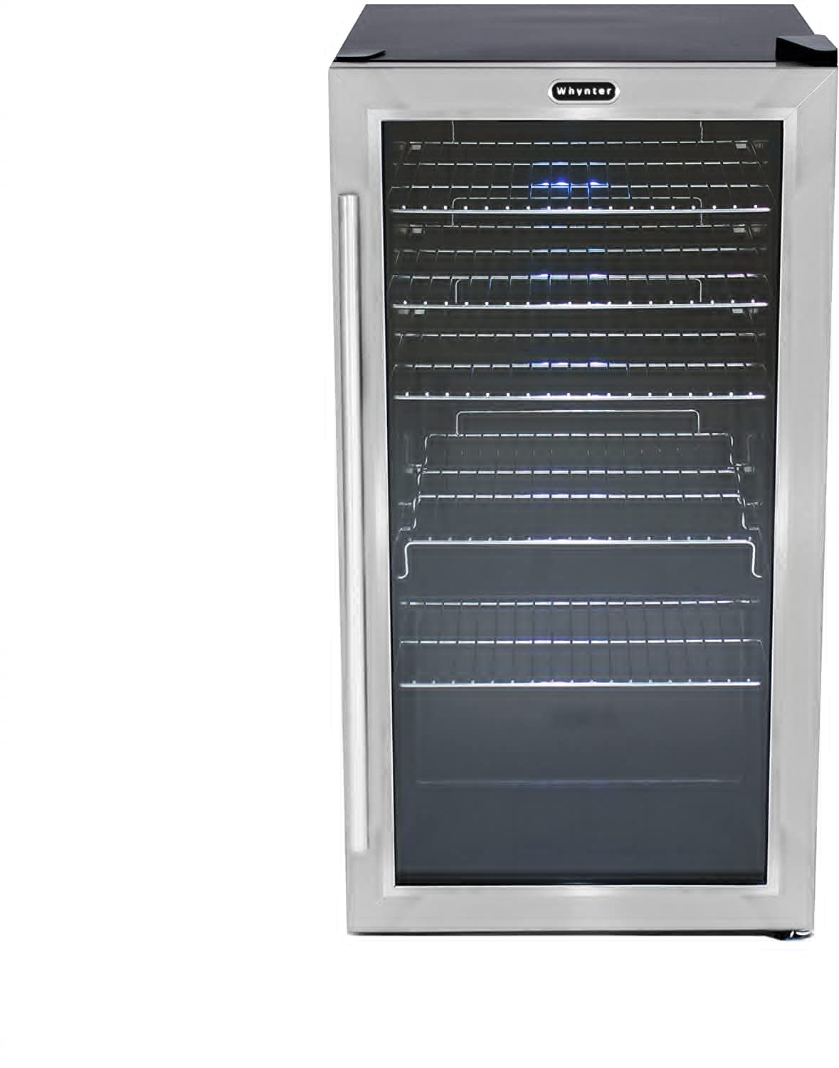 Whynter BR-130SB Internal Fan Beverage Refrigerators, Black/Stainless Steel