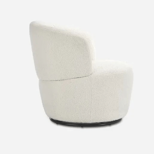 Amber Bouclé swivel chair