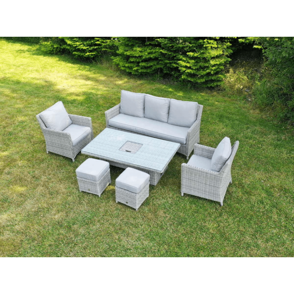 Hamilton 3 Seat Sofa Set with Raised Table and Ice Bucket