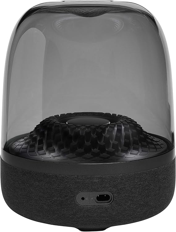 Harman Kardon Aura Studio 4 Wireless Bluetooth Speaker, Elegant Design and Effects of Lights and Colors to the Rhythm of Music, High Quality Stereo Sound, Black