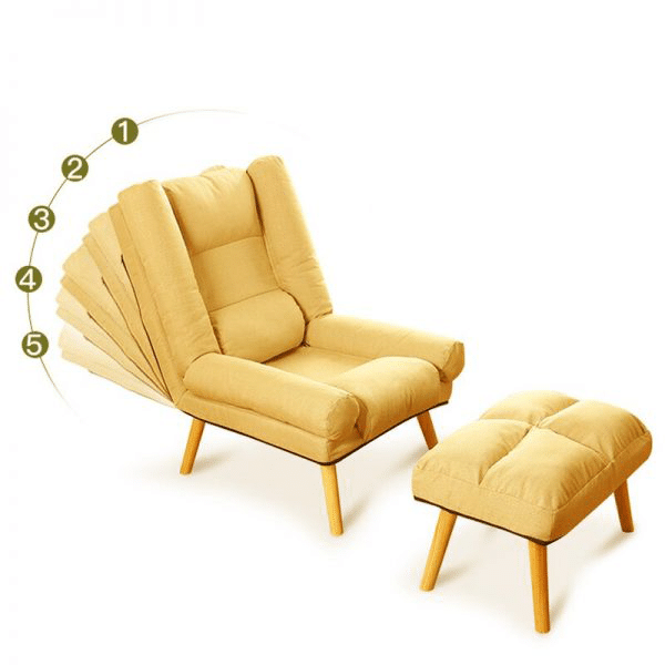 28.3′′ Lounge Chair and Footstool