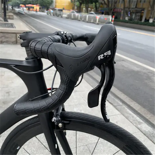 22 Speed ​​700C High Rise Bent Handlebar Road Bike Carbon Fiber Hub Wheel C Brake 11-28T 50-34T Flywheel