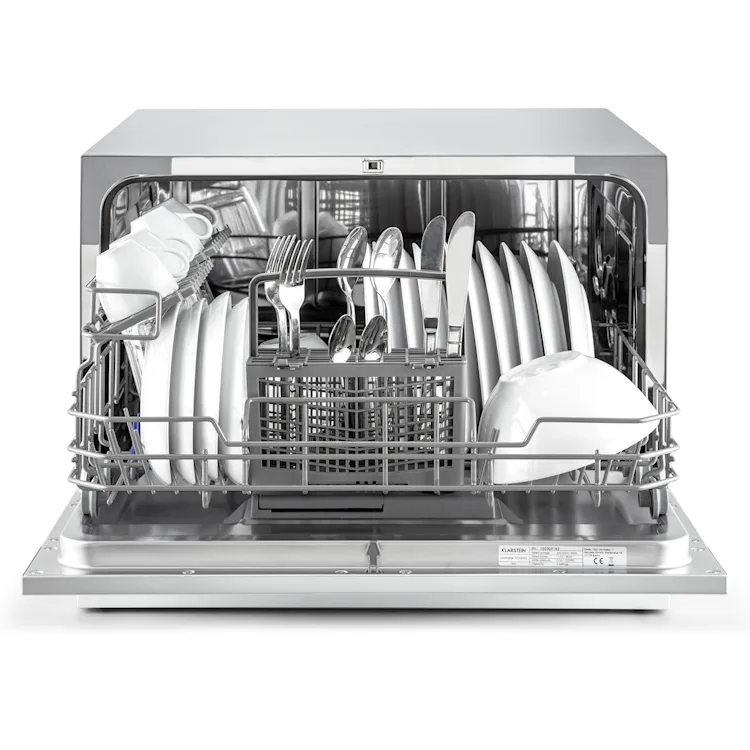 Countertop Dishwasher with 6 Place Settings, 6 Wash Cycles and Silve