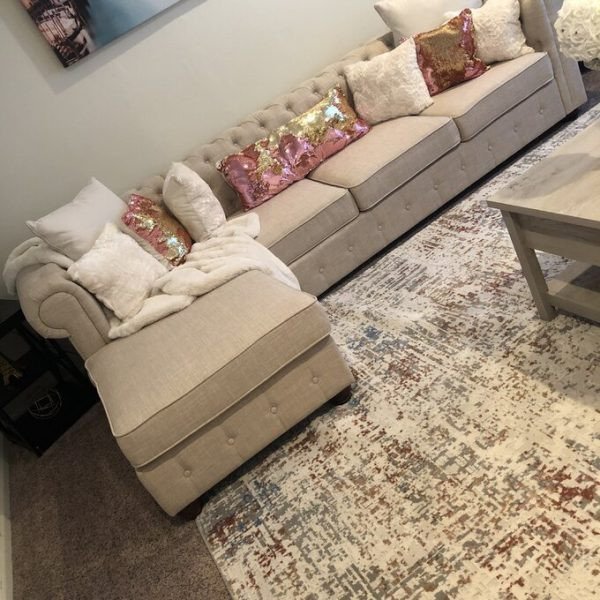 112′′ Wide Left Hand Facing Sofa & Chaise