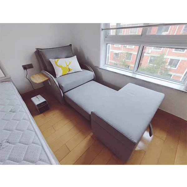 Folding sofa bed single living room dual-use small apartment multifunctional bedroom study folding bed cute net red sofa 1.1 meters sponge model with pedals