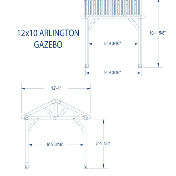 Backyard Discovery 10′ x 12′ Arlington Gazebo
