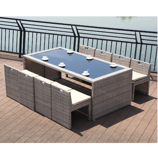 Wicker chair five-piece set balcony courtyard outdoor table and chair combination outdoor terrace leisure garden creative rattan furniture