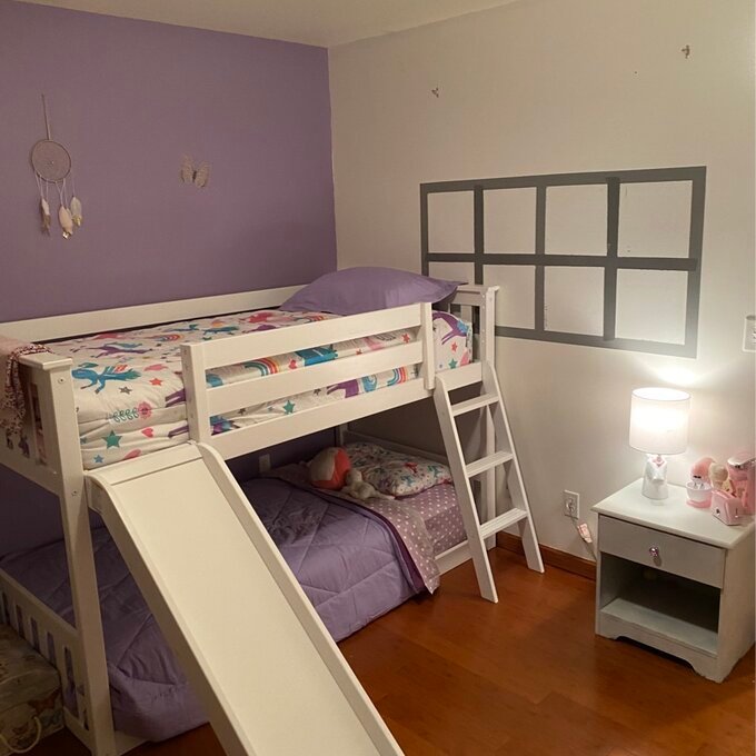 Jeniffer Twin Over Twin solid wood standard bunk bed by Harriet Bee
