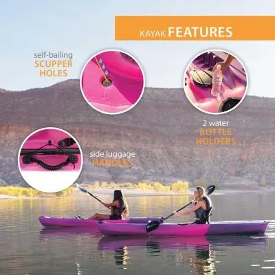 LIFETIME TIOGA 100 SIT-ON-TOP KAYAK (PADDLE INCLUDED)