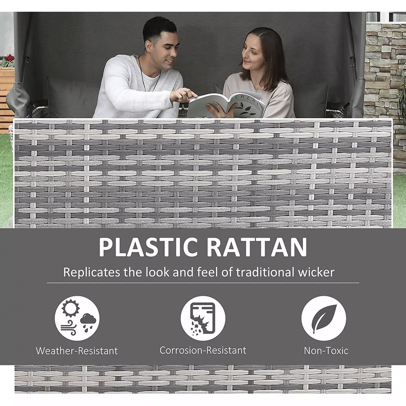 Kettler Palma Daybed – White Wash