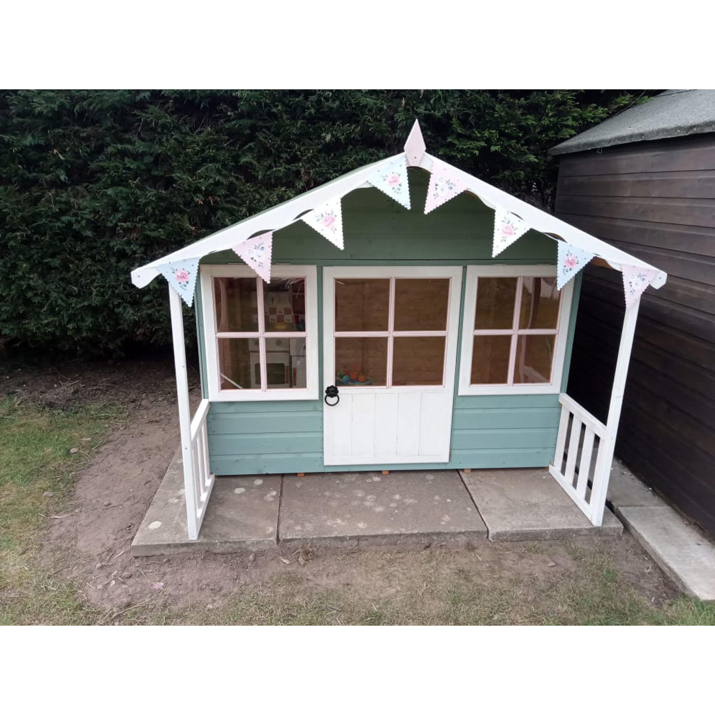Shire 6 x 5ft Pixie Wooden Playhouse with Veranda
