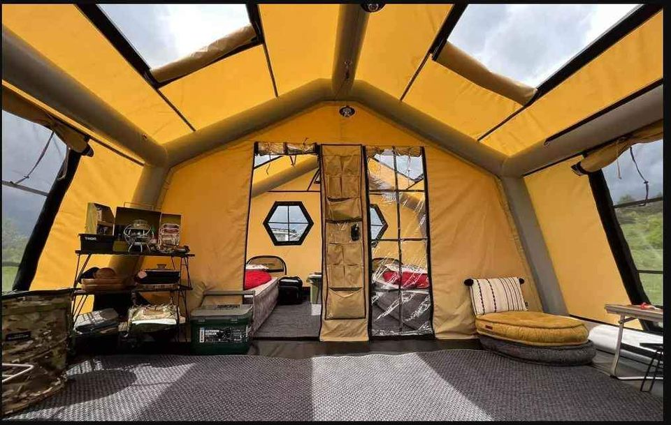 Inflatable camping tent , extra large (ELARIO XL)