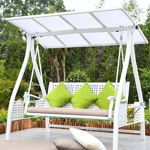 Outdoor villa courtyard outdoor rocking chair multi-person swing rocking chair hammock solar iron bed net swing hanging swing