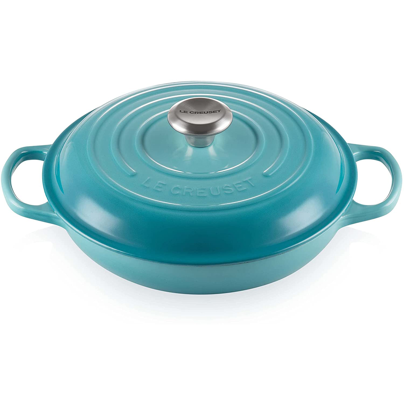 Le Creuset Shallow Casserole/Braiser With Lid, 26 cm, 2 Litres, Navy, 25032265214460