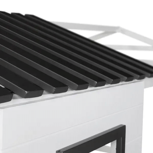 Furniture Vaia White Double Bimetal Bunk Bed