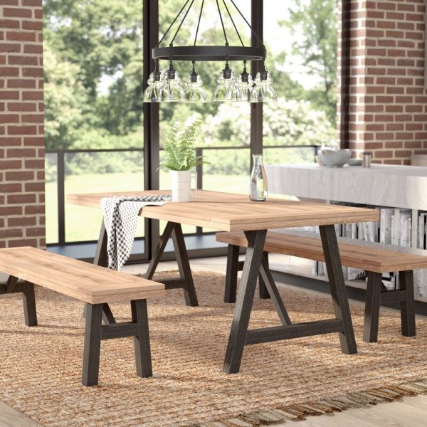 4 – Person Acacia Solid Wood Dining Set