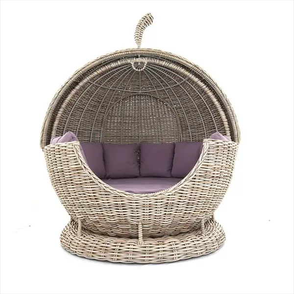 OUTDOOR BED APPLE BED RATTAN ROUND BED NORDIC VILLA SWIMMING POOL SEASIDE VACATION BEACH HOMESTAY