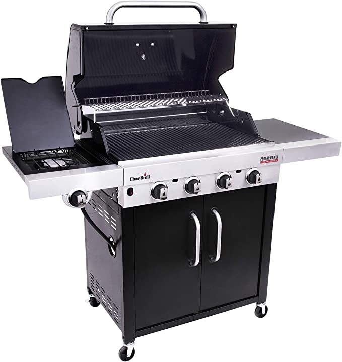 Char-Broil 140895 Advantage Series 445S - 4 Burner Gas Barbecue Grill with TRU-Infrared Technology, Stainless Steel Finish