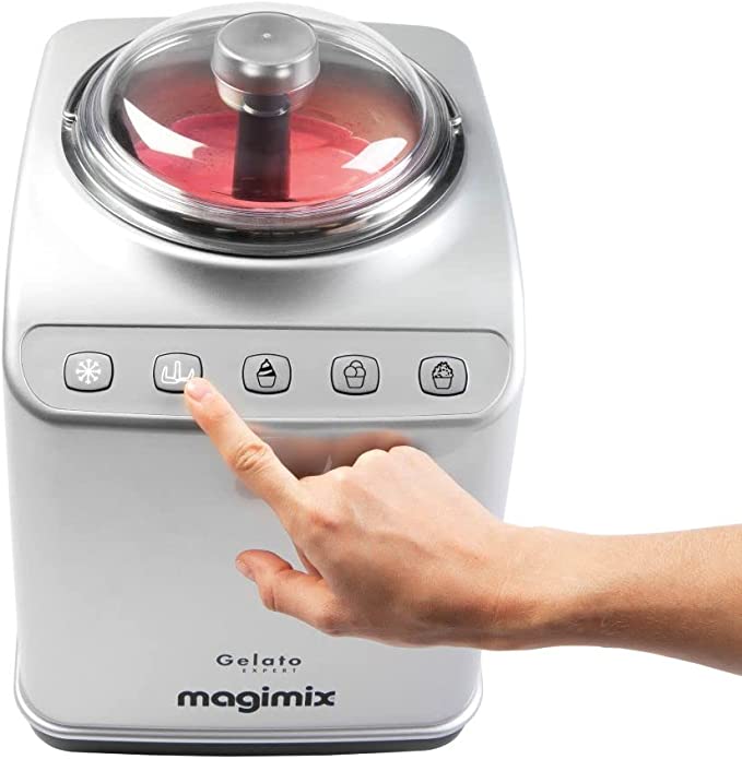 Magimix 11680 Gelato Expert | Frozen Dessert Maker with Built In Compressor | 2 x 2 Litre bowls | Makes Ice Cream, Gelato, Granita, Frozen Yoghurt, Sorbets.
