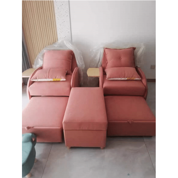 Folding sofa bed single living room dual-use small apartment multifunctional bedroom study folding bed cute net red sofa 1.1 meters sponge model with pedals
