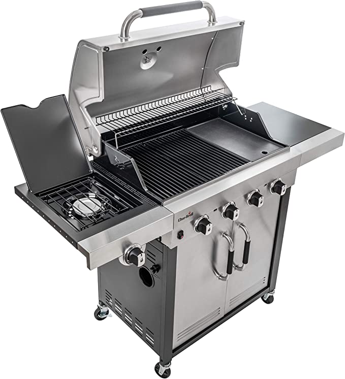 Char-Broil 140895 Advantage Series 445S - 4 Burner Gas Barbecue Grill with TRU-Infrared Technology, Stainless Steel Finish