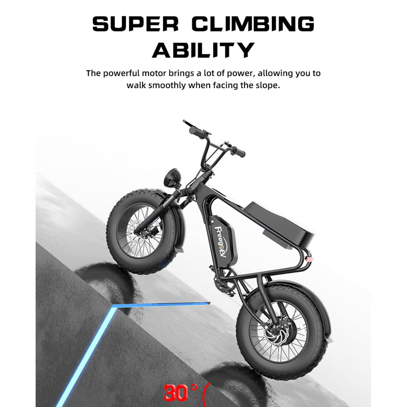 20'' 1200W Electric Bike of Freego DK200, Electric Bike for Adults with 48V 20Ah Removable Battery, 40 Miles Max Speed Pedal Assist Ebike, Snow Beach Mountain E-Bike Urban Commuter Electric Bicycle