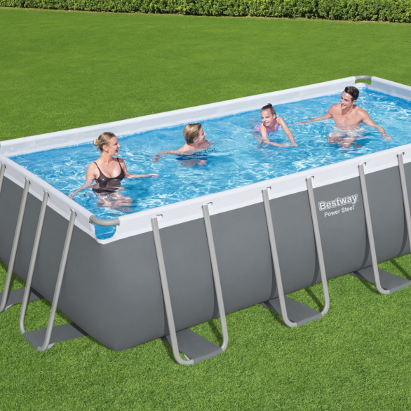 16ft Power Steel Rectangular Pool Set