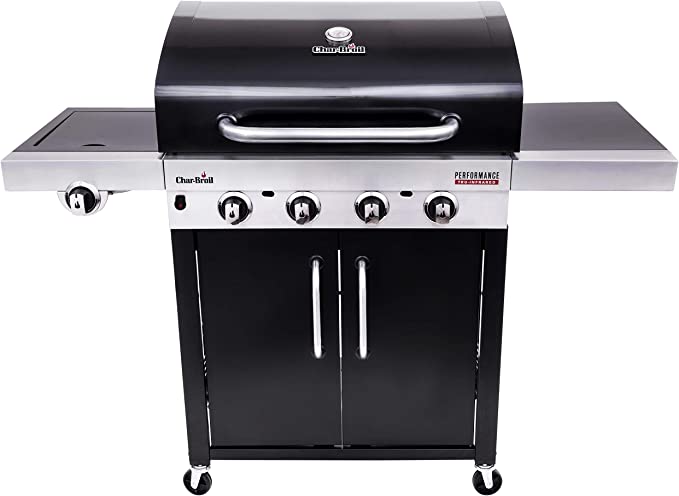 Char-Broil 140895 Advantage Series 445S - 4 Burner Gas Barbecue Grill with TRU-Infrared Technology, Stainless Steel Finish