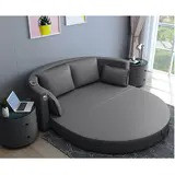 Round sofa bed folding dual-purpose multifunctional sofa